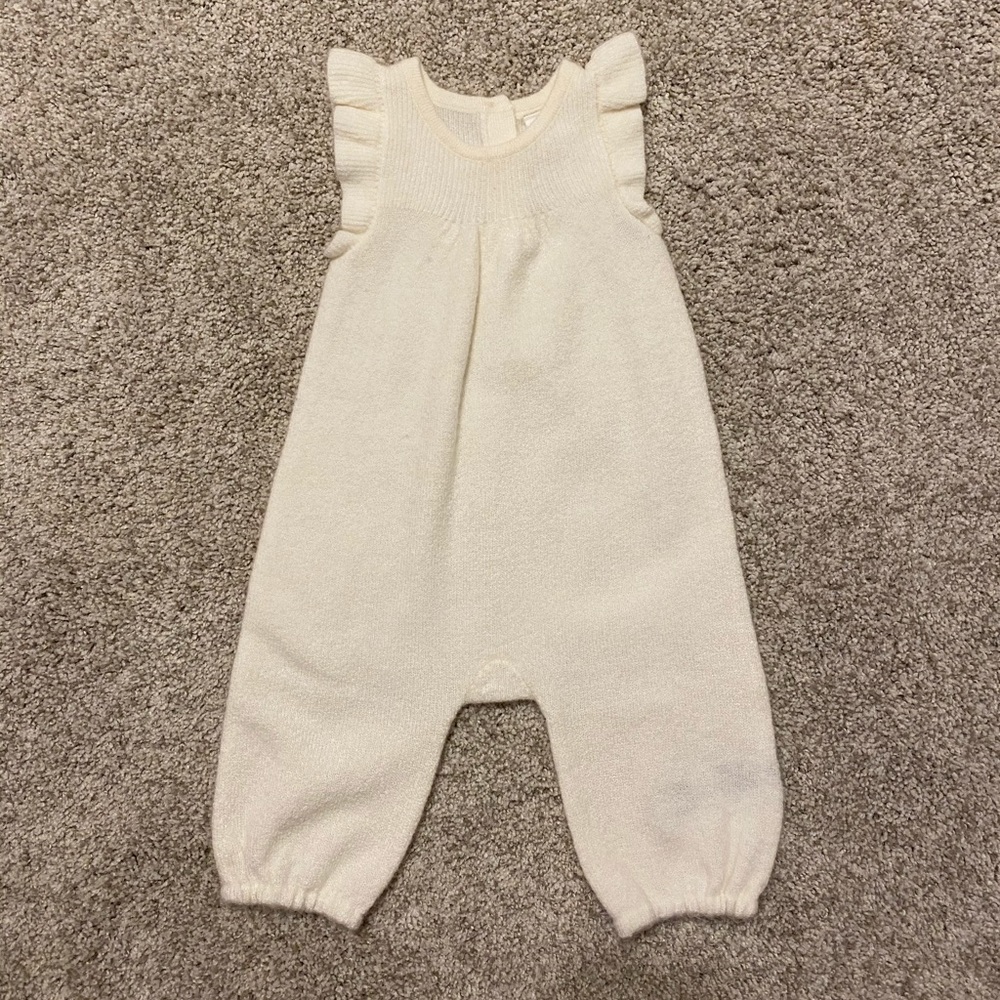 BABY GAP Sleeveless, Ruffled Sweater One-Piece